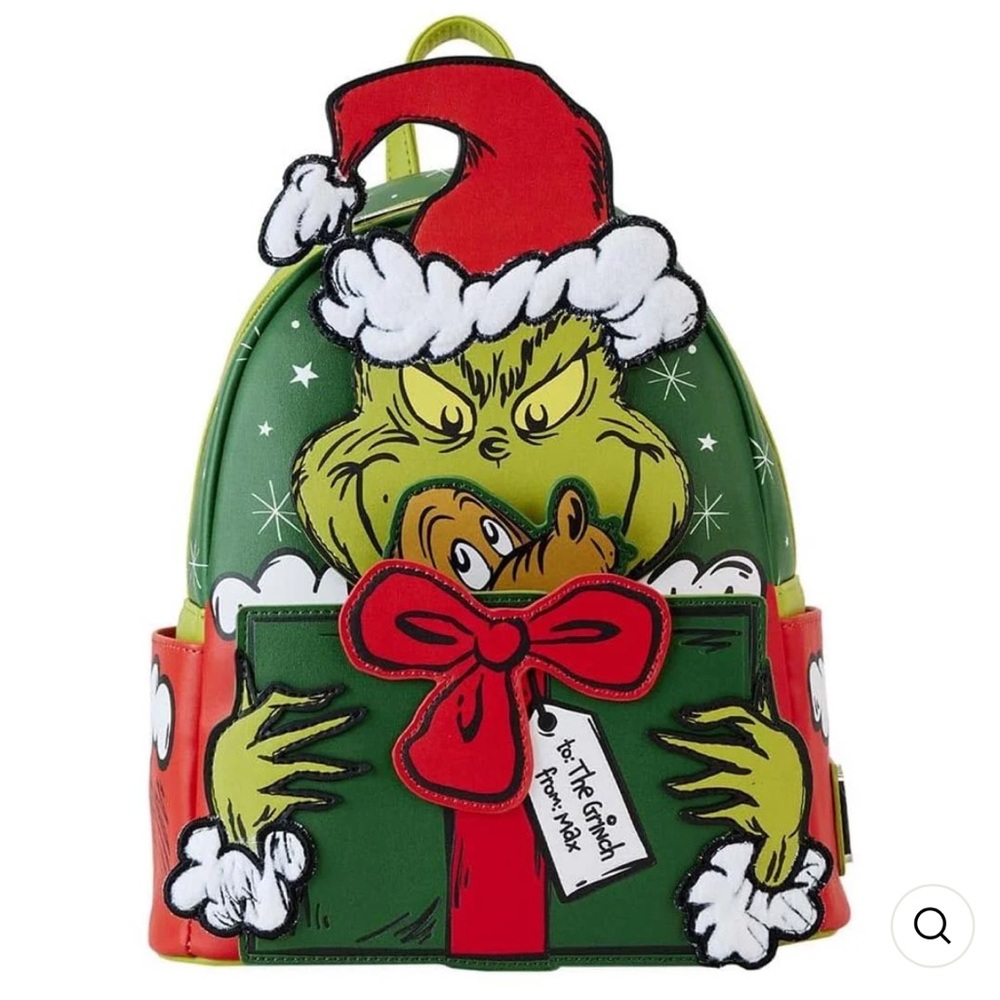 Loungefly Grinch Backpack - Green and Red
